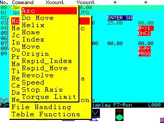 edit-create-pull-down menu