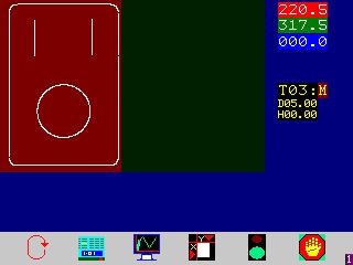 Pantalla de código G